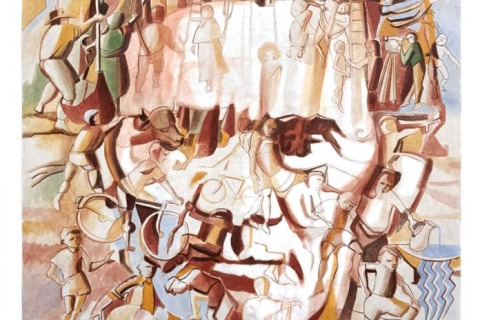 Immagine del ritratto di Pier Paolo Pasolini realizzata dall'artista friulano Stefano Jus per la progettualità culturale 2026 del Centro Studi Pier Paolo Pasolini